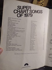 1970&rsquo;s Compilation Songbook Superchart Songs Of The 1979 Piano Guitar Vocal Good