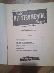 Lot Of 3 Vintage Music Books For Bb Clarinet Leeds, Eby&rsquo;s, A Repertoire For…