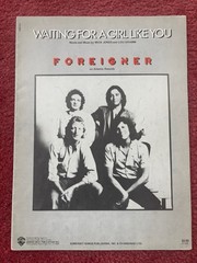 Waiting For A Girl Like You by Foreigner 1981 vintage sheet music