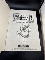 RARE/VINTAGE « Mother Goose Gospel » Songbooks Vol. 1 & 2 (1988/1989) Brentwood