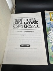 RARE/VINTAGE « Mother Goose Gospel » Songbooks Vol. 1 & 2 (1988/1989) Brentwood