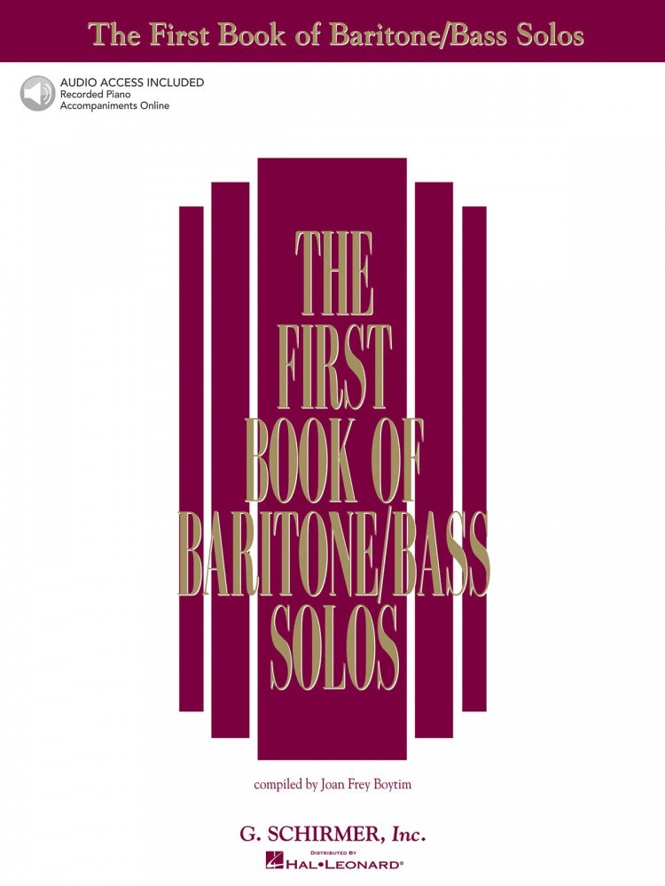 The First Book of Baritone Bass Solos Book Online Audio Vocal NEW 050483784