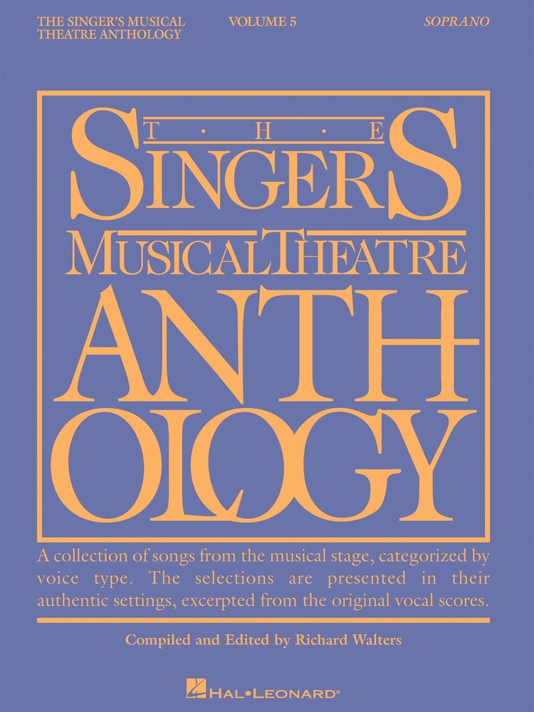 Singer&rsquo;s Musical Theatre Anthology Vol 5 for Soprano Vocal Piano Song Music Book