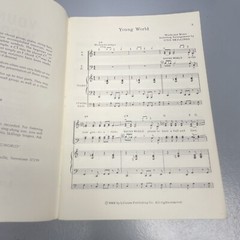 Young World Otis Skillings Vocal Piano Guitar String Bass Sheet Music Book 1969