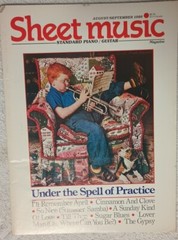 Sheet Music Magazine 1986-1987 Piano Guitar Rare Vintage Excellent Job Lot of 9