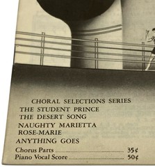 Anything Goes – Sheet Music 1934 Choral Selections Series Four-Part Mixed Voices