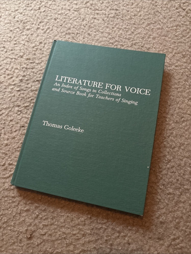Literature for Voice: An Index to Songs in Collections