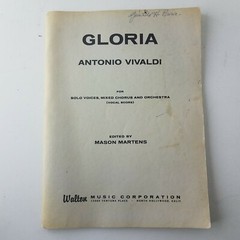Gloria Antonio Vivaldi Solo Voices Chorus Orchestra Walton Music Series