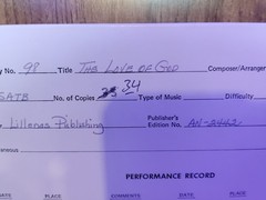The Love of God SATB Lehman Skillings Lillenas Sanctuary Choir Series Lot 34 Cop