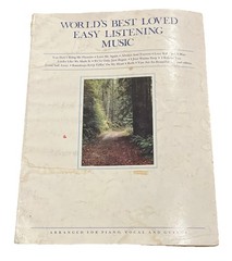 Worlds Best Loved Easy Listening Music Piano Vocal Guitar Sheet Music 1978 Almo