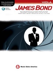 James Bond for Viola Solo Movie Sheet Music 12 Hits Play-Along Book Online Audio