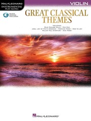 Great Classical Themes for Violin Solo Sheet Music Play-Along Book Online Audio