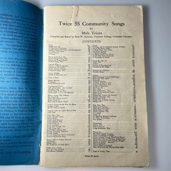 The Blue Book for Male Voices Twice 55 Vocal Selections C.C. Birchard & Co. 1926