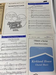 Lot 32 Vintage Choral Choir Church and School Variety Sheet Music Christmas SOLO