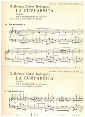LA CUMPARSITA FOR 2 ACCORDIONS BY L.O. ANZAGHI *ITALY – ACCORDION SOLO MUSIC NOS