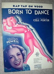 1936 RAP TAP ON WOOD Sheet Music ELEANOR POWELL Born to Dance by COLE PORTER