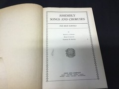 Vintage Assembly Songs and Choruses Condon Leavitt Newton 1929 Sheet Music Book