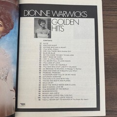 Dionne Warwick Golden Hits Songbook Piano Vocal Sheet Music Bacharach w/Poster