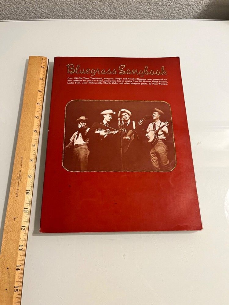 Bluegrass Songbook by Peter Wernick SIGNED Guitar/Banjo 1976 Oak Pub. 130+ Songs