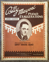 LOOSE ELBOWS – Billy Mayerl – 1926 UK Syncopated Piano Solo sheet music