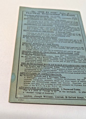 Vintage Rudiments of Music Stewart Macpherson 1939 Joseph Williams Booklet