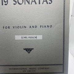 Vintage International Music Mozart 19 Sonatas Violin Piano Flesch Sheet Music