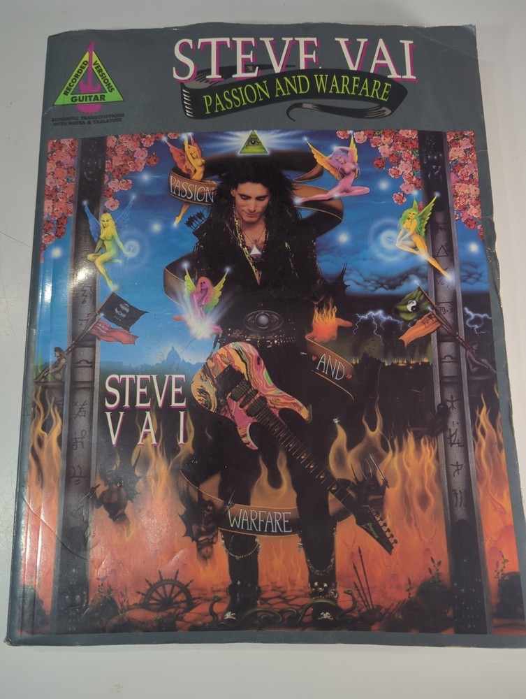 Steve Vai Passion and Warfare Sheet Music for Guitar Tablature Book 1991 Vintage