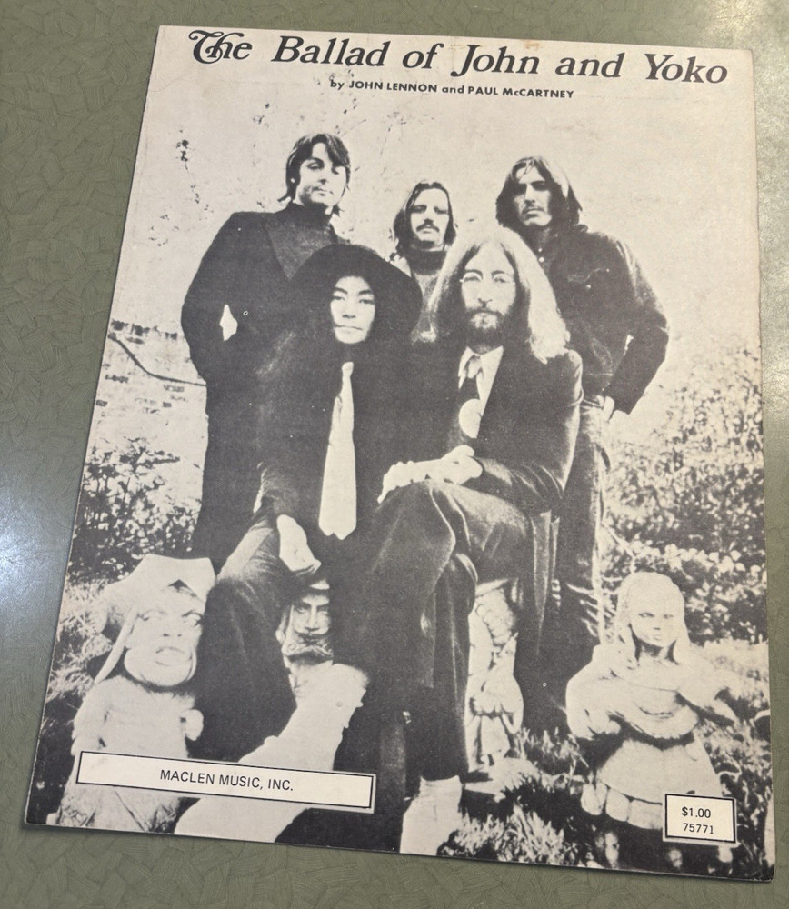 Maclen Music The Ballad of John and Yoko Sheet Music Piano/Voice Solo Pop 75771