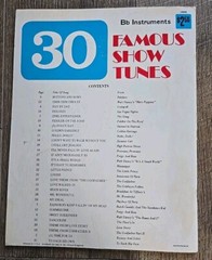 30 Famous Show Tunes Song Music Book Bb Instruments H866 Charles Hansen