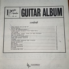 Vintage Pacific Popular #18 Guitar Album Sheet Music Various Songs 1964