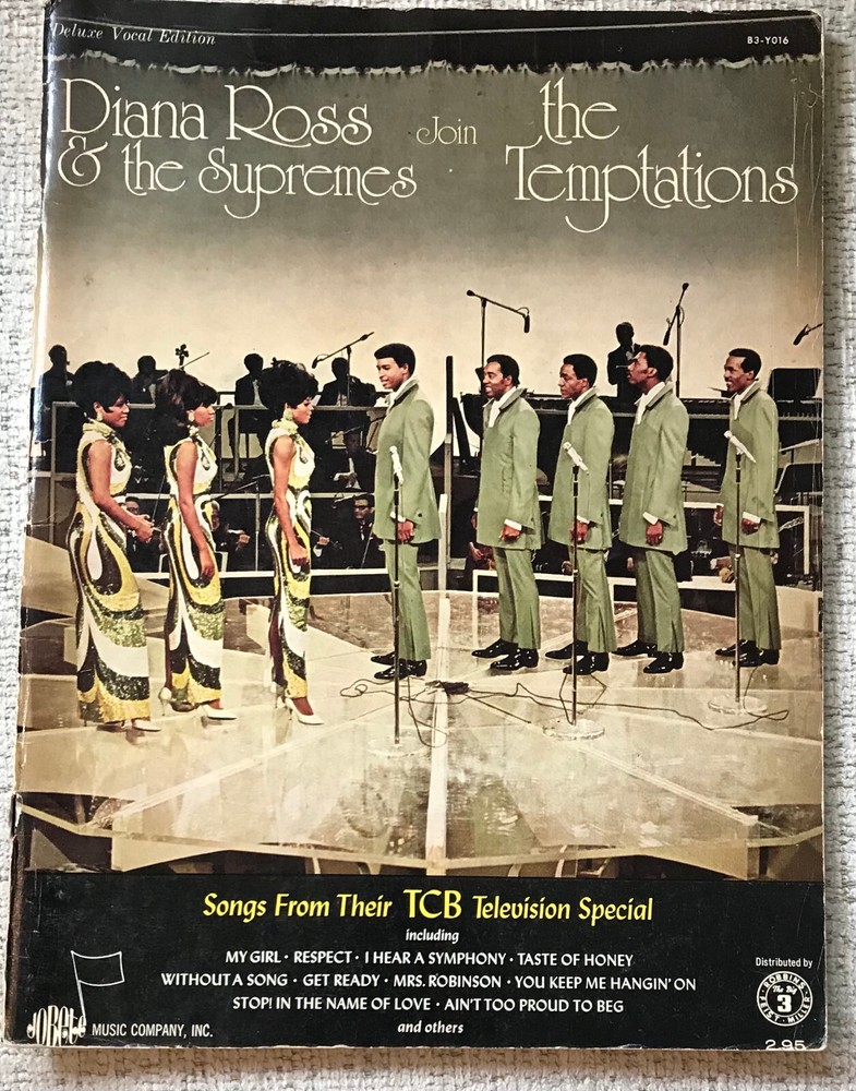 « DIANA ROSS & THE SUPREMES JOIN THE TEMPATIONS » 1968 SHEET MUSIC/PHOTOS PB VG