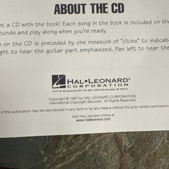 (1997) Hal Leonard Guitar 1 with CD Included. Fast Track Music Instruction Book
