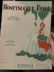 L 1929 Fats Waller Sheet Music HONEYSUCKLE ROSE