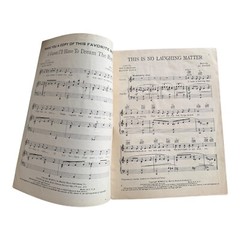 This Is No Laughing Matter VTG Sheet Music 1939 Van Loman Martin Block Frisch