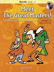 Meet the Great Masters Recorder Kids Classical Sheet Music Play-Along Book CD