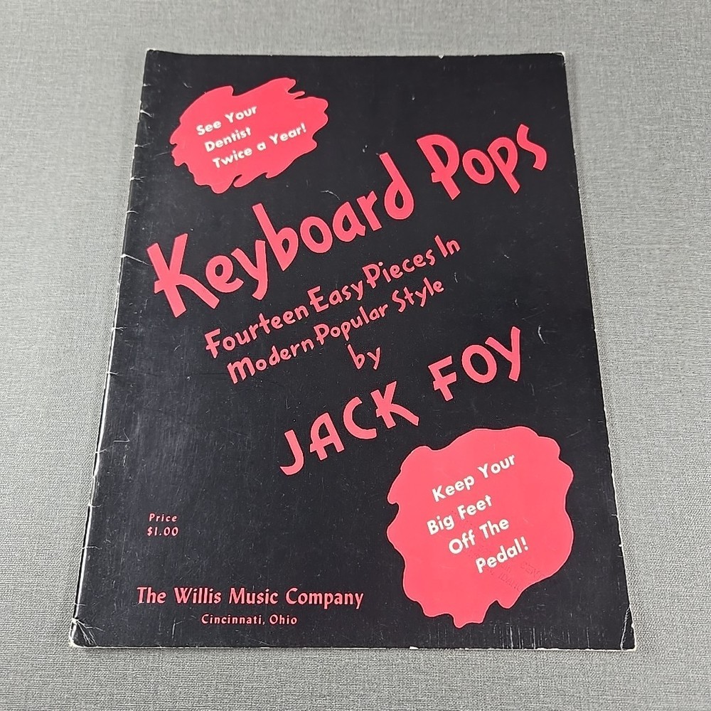 Keyboard Pops Fourteen Easy Pieces by Jack Foy ~ 1957 Vintage Songbook