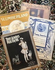 4-pack 11×14 sheet music pre-1920 Kids/Childhood Days