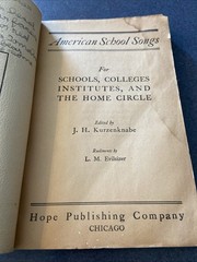1904 American School Songs Hope Publishing Chicago Songbook Patriotic
