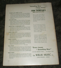 John Thompson&rsquo;s Adult Prep. Piano Book, (Book One.) Paperback, 80 pages.