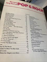 NEW VERY BEST OF POP & ROCK Songbook Sheet Music SEE FULL LIST 49 SONGS 1970&rsquo;S