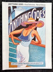 Anything Goes Musical Vocal Selections Cole Porter Sheet Music Songbook 1988