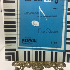 Vintage Belwin At Ease In All Keys Book 2 Eric Steiner Piano Sheet Music USA