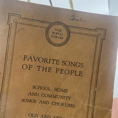 Vintage Theodore Presser Favorite Songs Of The People Vocal Songbook 1927 USA