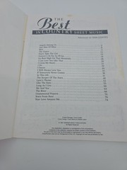 The Best in Country Sheet Music Songbook 23 Songs 80 Pages – Easy Piano