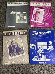 Lot of 22 Vintage Sheet Music 1940s-1950s Bing Crosby Pat Boone Standards