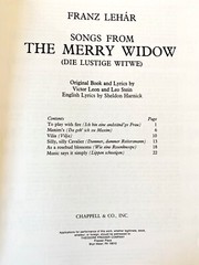 Franz Lehar: Songs from the Merry Widow Book~German/English~Operetta