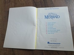 1989 The Little Mermaid Sheet Music Piano Vocal Guitar Songbook/Hal Leonard