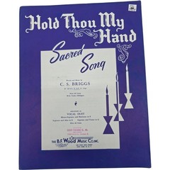 1932 Hold Thou My Hand Sacred Religious Sheet Music Vintage