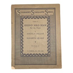 1919 Schirmer’s Scholastic Second Solo Book for Piano – Vintage Sheet Music