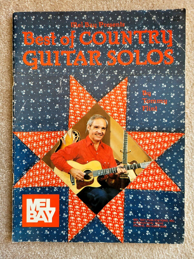 Mel Bay BEST OF COUNTRY GUITAR SOLOS ~ Tommy Flint ~ 1990 PB / 56 pages